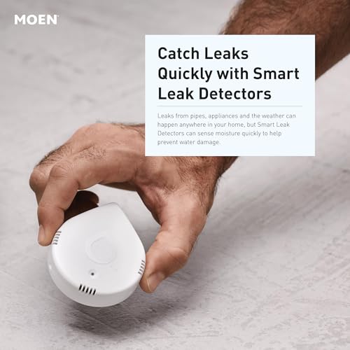 Moen Flo Smart Water Monitor and Automatic Shutoff Sensor, Wi-Fi Connected Water Leak Detector for 1-Inch Diameter Pipe, 900-006 - View 16