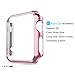 Apple Watch Case,Biaoge Super Thin PC Plated Plating Protective Bumper Case for Apple Watch Series 1 only (2015) Sport & Edition-(Rose Gold 38mm)