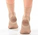 Plantar Fasciitis Sock - Support Ankle Compression Sleeve Socks - Reading Socks - Open-Toe Planter Sleeve Socks - 1 Pair Unisex Heel Pain Arch Support/Ankle Sock (Medium, Beige)