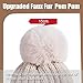 Alepo Winter Beanie Hat for Women, Trendy Chenille Knit Warm Fleece Lined Thermal Soft Ski Cable Cuff Cap with Pom Pom (Black)