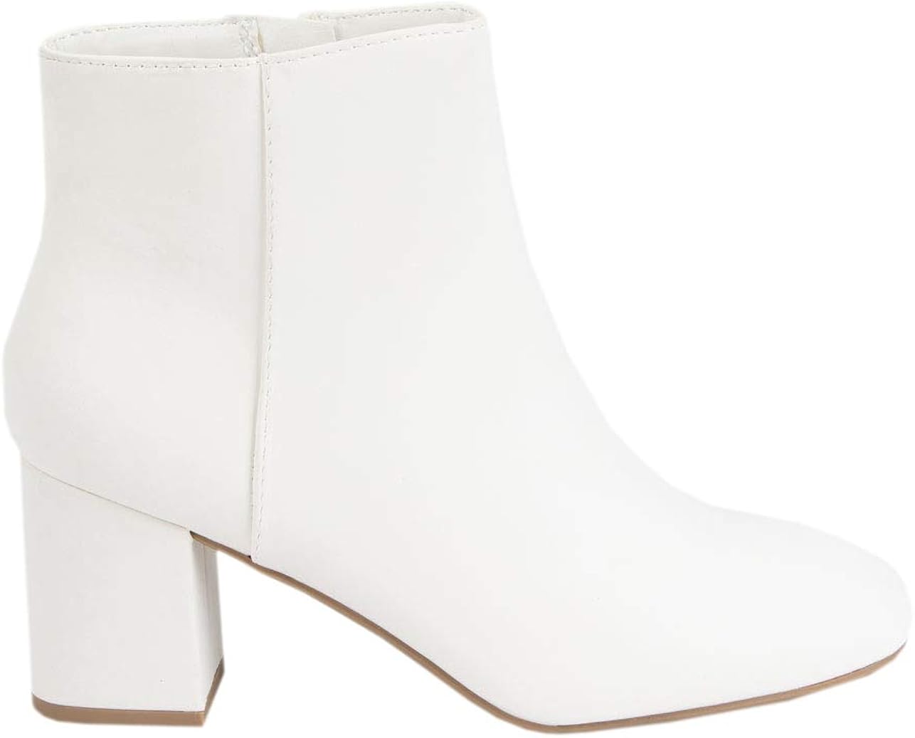 white heeled boots