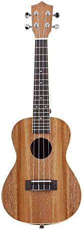 YWARG 21"/23" Mahogany Acoustic Ukulele Ukelele 4 Strings Mini Hawaii Guitar Log Color 23 inches