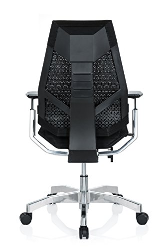 HJH-Office-652601-Sedia-Executive-Genidia-Tessuto-di-Rete-Nero-Sedia-da-Ufficio-Alta-Gama-ergonomico