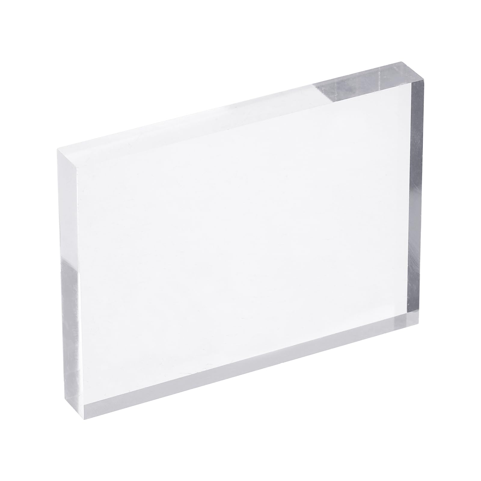PATIKIL Acrylic Stamp Block, 1 Pack Clear Stamping Block with Grid Lines Decorative Mounting Blocks Set Rectangle for Scrapbooking DIY Crafts Cards Making