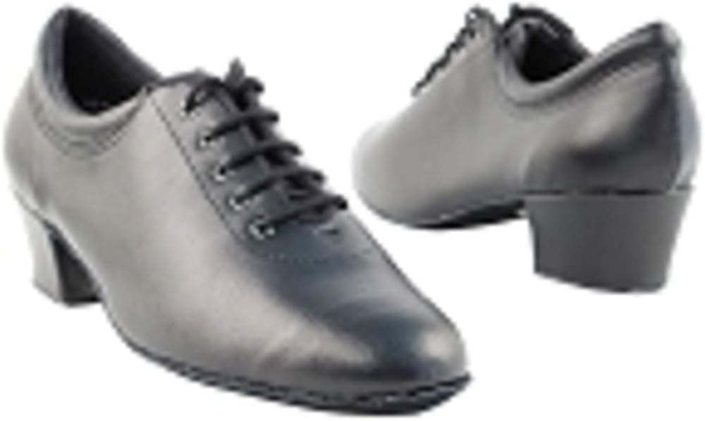 Go Go Dance Shoes Ladies Black Leather Practice Shoe