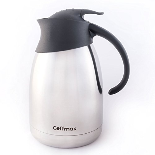 Thermal coffee carafe pitcher - double walled vacuum in…