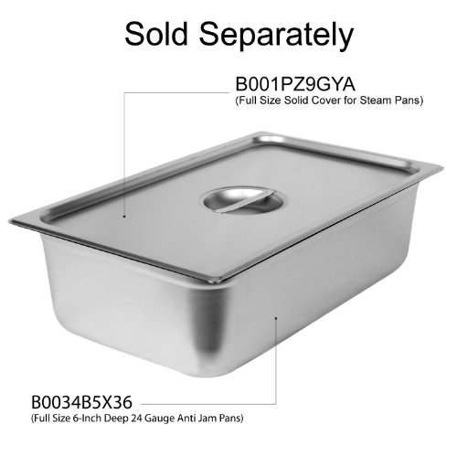 Excellante Full Size 6-Inch Deep 24 Gauge Anti Jam Pans