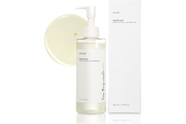 ANUA Heartleaf Pore Control Cleansing Oil, Oil Cleanser for Face, Makeup Blackhead Remover, Korean Skin Care 6.76 fl oz(200ml) (original)