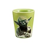 Vandor 99018 Star Wars Yoda Ceramic Shot Glass, Green ,