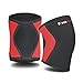 WODFitters Compression Knee Sleeves Pair - 5 mm Neoprene Athletic Knee Brace Patella Support for Weight and Powerlifting, Arthritis, ACL, Meniscus Tear, Joint Pain Relief, Fit Recovery, Running Sports
