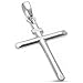 Solid Cross .925 Sterling Silver Pendant 1.5
