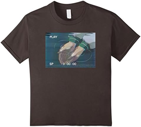 Kids Retro Vintage Japanese Anime Washing Hands and Face T-Shirt 6 Asphalt
