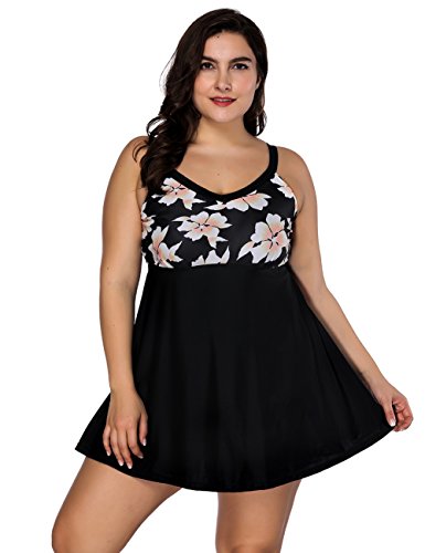 tiered plus size swimsuit