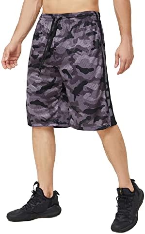 urbciety Mens 12''Camo Basketball Shorts Long Athletic Gym Shorts