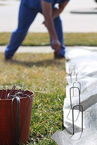 image for GROWNEER 50-Pack 6 Inches Heavy Duty 12 Gauge Galvanized Steel Garden 