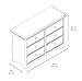Graco Brooklyn 6 Drawer Double Dresser, Pebble Gray, Kids Bedroom Dresser with 6 Drawers, Wood & Composite Construction, Ideal for Nursery, Toddlers Room, Kids Room