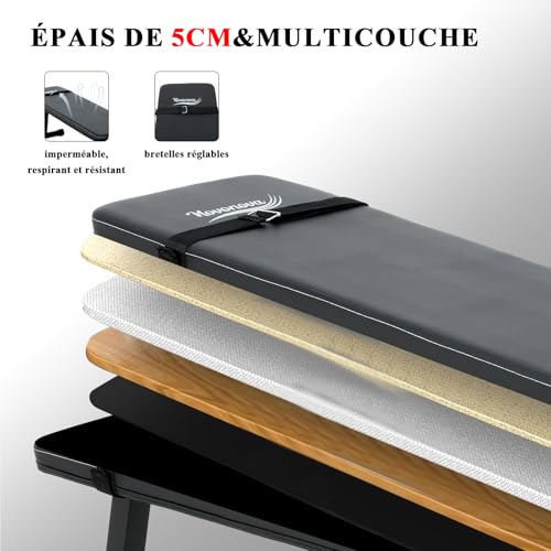 Novonova Flat Bench, Folding Weight Bench, Folding Training Bench, Multifunctional Adjustable Weight Bench Reclining Weight Bench, Abdominal / Back / Lumbar Bench Max Load 150kg