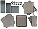 Juvale 4-Tier Dresser for Bedroom - 16.5 in x 13 in x 33 in, Light Gray Fabric, 4 Drawers - Narrow Closet Storage Drawers & Organizer - Steel Frame & Easy Assembly