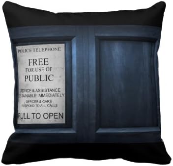Doctor who tardis box abstract pattern Nice Pillow Cover 18x18, Double Sided Print Pillowcase Decorative Throw Pillow Covers, personalised pillow cases