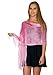 Shawls and Wraps for Evening Dresses, Wedding Shawl Wrap Fringes Scarf for Women Pink
