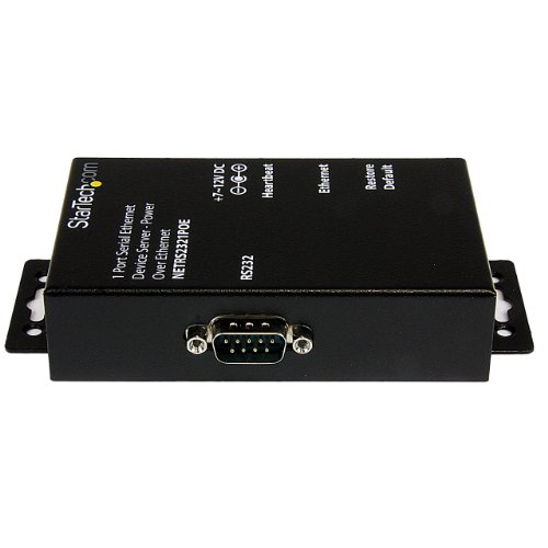 StarTech.com NETRS2321POE 1 Port RS232 Serial Ethernet Device Server - PoE Power Over Ethernet