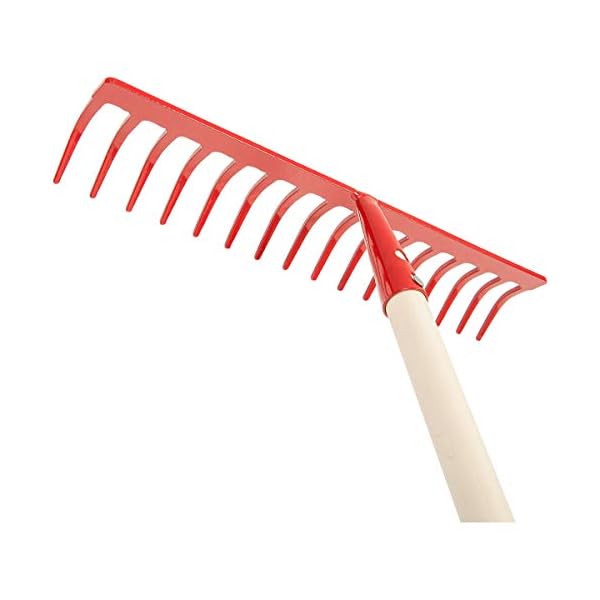 SHW-FIRE | 16-Zinken Gartenrechen mit 42 cm Rechenbreite â robuster Stahlrechen mit 150 cm Espenholzstiel, ideal zum Einebnen, AufrÃ¤umen & SÃ¤en im Garten | Made in Germany – Bild 6