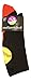 MadSportsStuff Softball Logo Crew Socks (Black/Red, Small)