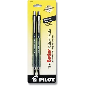 Pilot Better Retractable Ballpoint Pen In Black - 12 Pack - Pens