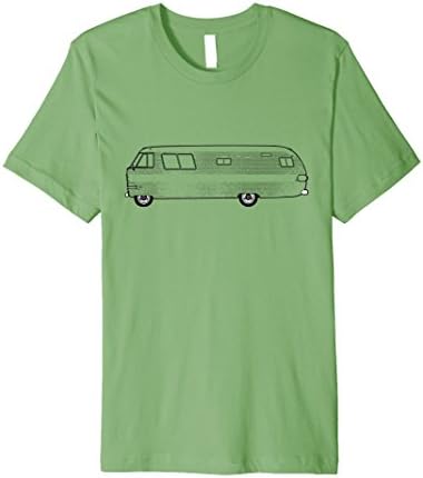 Mens 1960's Vintage Motohome T-shirt - retro camper rv bus Large Grass