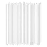 Disposable Drinking Straws - 7 3/4 Inches Long - Standard Size (Clear, 250)