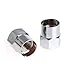Delight eShop 4Pcs/Set Chrome Car Auto TPMS Valve Stem Caps N2 Nitrogen Tire Insert Cover