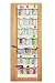 Smart Design Over-The-Door Organizer w/ 42 Pockets w/ Elastic Trim & Steel Hooks - VentilAir Mesh Fabric - for Shoes, Toiletries, &  Misc. Item - Home Organization (21 x 73 Inch) (Natural Canvas)
