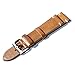 Handmade Vintage Replacement Leather Watch Strap/Watch Band (18mm, Minimalism Brown)