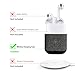Uervoton AirPods Case Cover Wireless Charging Case Accessories Protective Case for AirPods Wireless Charging, Compatible Any Qi Standard Wireless Charging Mats (a)