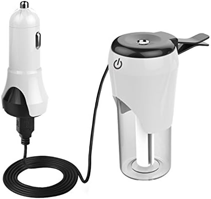 Dxmart Car Humidifier 2 in 1 Cool Mist Air Diffuser 50ml with 2 USB Port Car charger
