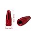 Senzeal 6pcs Presta Aluminum French Style Bicycle Air Tire Valve Caps Dust Covers Red
