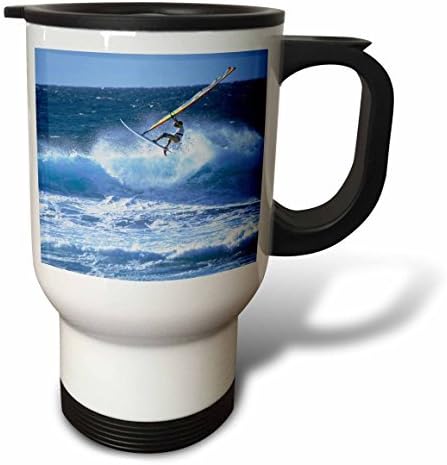 Wild Bramble Windsurfing Hookipa Maui Hawaii Stainless Steel Travel Mug, 14-Ounce