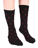 Polka Dot Crew Socks Print Cashmere Blend 14 Color Choices Great Gift Idea