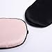 Mudder 2 Pieces Silk Eye Patch Elastic Eye Patches Lazy Eye Patches for Amblyopia Strabismus, Black and Flesh Pink