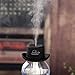 DZT1968® Cowboy Cap USB Mini Portable Humidifier Water Bottle Essential Oil Diffuser Aromatherapy Mist Maker For Office Home SPA Travel (Black)