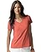 Hanes Women's Nano- V-Neck T-Shirt VINTAGE ORANGE X-Large