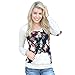 YANG-YI Fashion Womens Floral Printing Pocket Long Sleeve Loose Pullover Blouse Tops T-Shirt