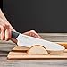 Kyocera Advanced Ceramic Revolution Series 7-inch Professional Chef's Knife, Black Handle, White Blade