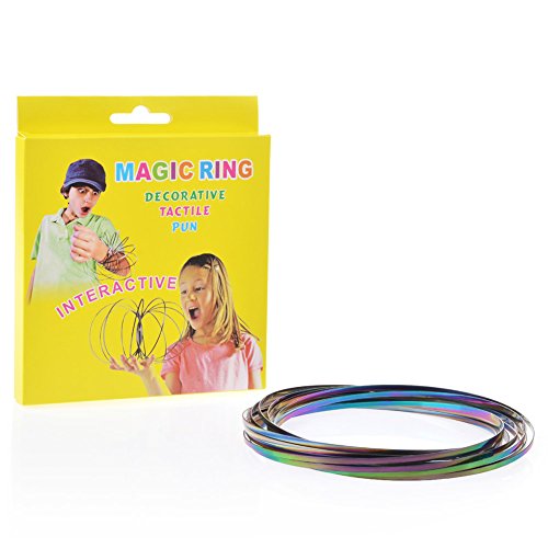 image for FM Fidget Magic Ring, Kinetic Spiral Flow Spring Ring Toys with 3D Nov
