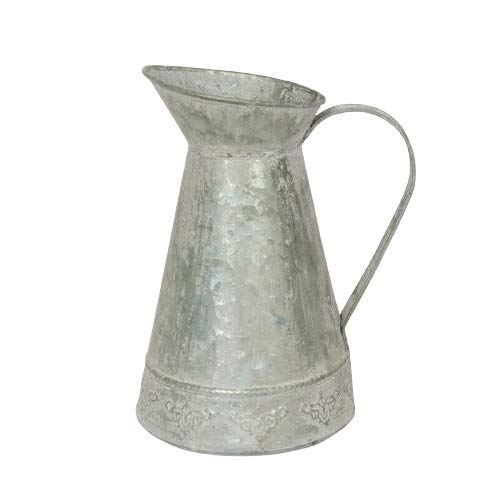 Homes on Trend Pitcher Jug Churn Vase Vintage Metal Zinc Planter Rustic Kitchen Decor Accessories Wedding Table Decorations Centrepiece Settings