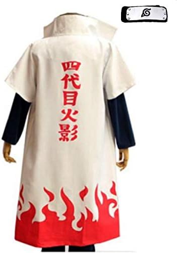 Fuji Japanese Anime Naruto Cosplay Costume Robewith Headband Set(XL)