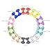 Shemay 10 Pairs 2 inches Tiny Boutique Grosgrain Ribbon Hair Bows Alligator Clips Barrettes for Baby Girls Toddlers Kids