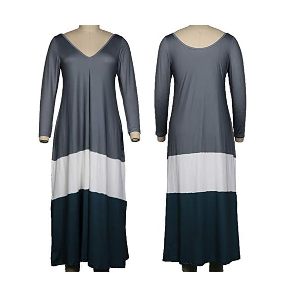 Fansu Vestidos Largos Casual Talla Grandes Mujer Boho Maxi Dress Fiesta Vestido Elegantes Sexy Cuello en V Fiesta Ropa… | DeHippies.com