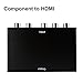 Component to HDMI,ZAMO 5RCA Component RGB YPbPr to HDMI Converter v1.3 HDCP Video Audio Converter Adapter for DVD, PSP, Xbox 360 to New HDTV or Monitor-1080P