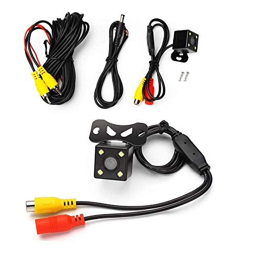 Auto Rückfahrkamera 170° Winkel 4 LED-Nachtsicht Parkkamera Auto Rückansicht Kamera